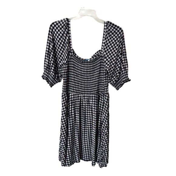Draper James Jo Dee Dress Gingham Nassau Navy NWT SIZE 1X - Picture 2 of 8